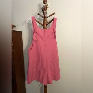 Pink Sleeveless Romper